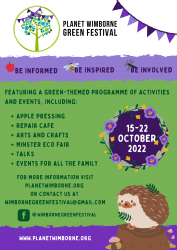Save the date for the next Planet Wimborne Green Festival