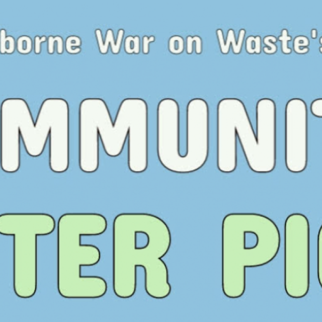 Wimborne War on Waste's community litter pick poster