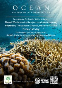 Poster giving details of event at Lantern Church on 1st May at 7.70pm
